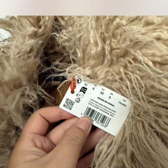 Superdry Women's Khaki Fur coat - Picture 3 of 3